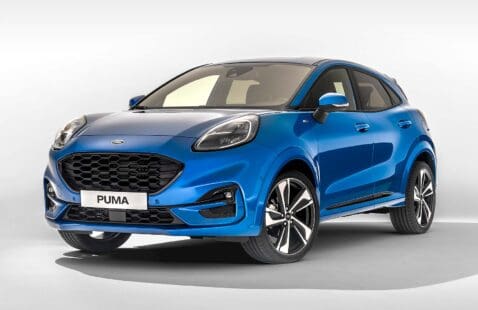 Image of a Blue Ford Puma